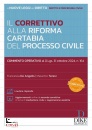 immagine di Il Correttivo alla Riforma Cartabia del processo