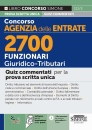 CONCORSO AGENZIA ENT, 2700 Funzionari Giuridico Tributari  QUIZ