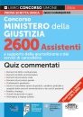 QUIZ COMMENTATI, 2600 Assistenti Cancelleria Min. Giustizia QUIZ
