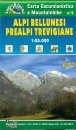 , Carta dei sentieri n� 2 Alpi Bellunesi e Prealpi T